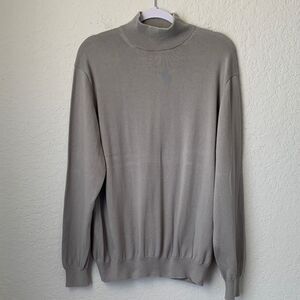 Paul Fredrick Men's Gray Supima Cotton Sweater Size L